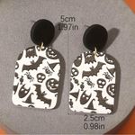 🌸 4 for $20 Elegant Halloween Acrylic Drop & Dangle Earrings for Women White Photo 3