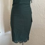Lulu’s Only Want You Forest Green Lace Midi Dress Bodycon Slip NWT Medium Size undefined Photo 6