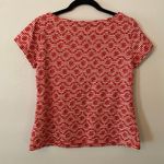 Anthropologie Bennett Red White Stripe Eyelet Floral Boat Neck Top Women size XS Photo 4