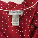 Catherines  Red White‎ Dots Long Sleeve Button Front Cotton Shirt 4X Photo 9
