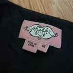 Phoebe Couture  Black Long Sleeve Pleaded Dress Photo 6