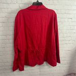 Spiegel New Deadstock red linen 4 button lightweight blazer ladies size 20W plus Photo 5