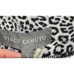 Vince Camuto Snow Leopard Pencil Skirt Back Zip Black Grey Size S Small Photo 4