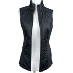 Athleta  Size XXS Women's Black Quilted Sleeveless Vest With Full Zip & High Neck Photo 4