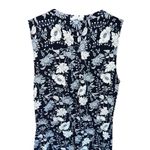 Gap  blue and white floral sleeveless and v-neck spring/summer dress size medium Photo 1