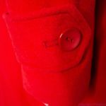 Larry Levine NWT women's wool blend red funnel neck coat, size M Photo 9