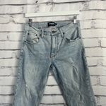 RSQ Women’s Slim Fit Light Wash Distressed Jeans 29x30 High Rise Vintage 90s Photo 4