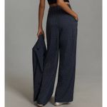 MARE MARE x Anthropologie Rhinestone Navy Blue Pinstripe Trousers Size Small Photo 3