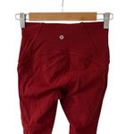 Lululemon  Train Times 7/8 Pant *25" Dark Sport Red Sz 4 Photo 7