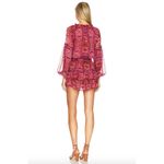 MISA Los Angeles Teya Mini Dress Septima Tapestry Chiffon Womens XS Photo 2