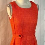 J.Crew pink salmon colored tweed sleeveless sheath dress size 2 Photo 2