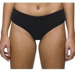 prAna Upswell Bottom 2 Piece Bikini Bottoms Black S Lined Cheeky Low Rise NWT Photo 4