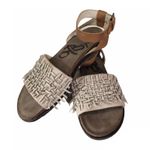 OTBT Voyage Dove Grey Leather Sandals Photo 5