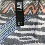 RT Zebra Print Retro Tribal Strapless Layered Frilly Romper Size M Photo 3