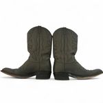 American Vintage Vintage Grey Gray leather western cowboy boots El Dorado womens size 9.5 D Photo 5