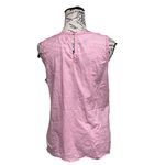 Gap Pink Embroidered Eyelet Tank Top Women’s M Sheer Cotton Blouse Y2K Preppy Photo 5