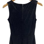 Dress the Population Cosmopolitan x  Dress Black Sparkle V Neck Flare Small New Photo 4
