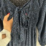 Madewell  Lucie Tie-Back Long-Sleeve Jumpsuit‎ in Carmine Floral Wide Leg Photo 5