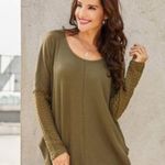 Suzanne Betro ✨ Weekend  Maroon Waffle Long Sleeve✨ Photo 0