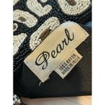 Vintage Leopard Print Beaded Purse Mini Handbag Chic Black Photo 4