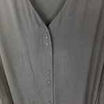 Madewell  2X Women's Heather Long-Sleeve Button-Front Shirt Dress in‎ Black SP21 Photo 6