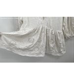 Free People  Sweeter Side Eyelet Embroidered Top in White Sz M NWT $128R Photo 7