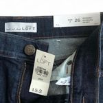 Loft NWT Ann Taylor Women's Blue Denim Cuffed Jean Shorts Size 26 Photo 2