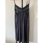 POL Black Lace Trim Slip Dress Gray Photo 1
