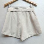 Altar'd State Altar'd States Corduroy Shorts w/Belt High Waist Casual Beige Women's Size Small Photo 3