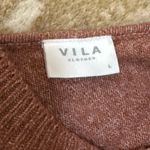 Vila clothes pink long sleeve sweater dress women’s size large Photo 4