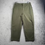Gap  Pants Straight Up Khaki Olive Green Womens Size 10‎ Cropped Casual Trousers Photo 1