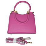 Bebe Erika Shopper Crossbody Bag in Fuchsia NWT Textured Photo 1