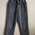 PacSun Gray Mom Jean Paper Bag High Rise Crop Jeans Photo 1