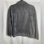 Missguided  Womens Charcoal Gray Denim Jacket Button Front Trucker Style US 8 Photo 1