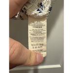 Urban Outfitters  White Floral Smocked Short Sleeve Ruffle Crop Blouse Top Size L Photo 3