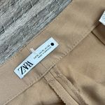 ZARA  NEW WOMAN FULL LENGTH STRAIGHT LEG FRANCOISE TAN BROWN PANTS XL NWT #181 Photo 8