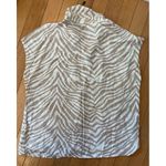 Mango NWOT MNG  women's zebra‎ print short sleeve blouse size 4 Photo 5