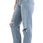 Tinseltown Women’s Straight Leg Distressed Ripped Denim Jeans Photo 3