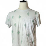 Wildfox Cactus Rhinestone T-Shirt Novelty White Graphic Tee Short Sleeve‎ Photo 0