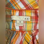 Xxi EUC  Orange and Red Plaid Sleeveless Dress with Pockets size medium Photo 8
