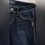Silver Jeans Sliver Lola Dark Blue Boot Cut Jeans Photo 4