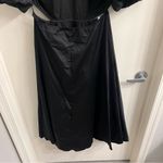 Especia x Sisterly Style Black Puff Sleeve Cutout Midi Dress Size Large Photo 8