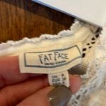 Fat Face UK white lace trim ruffle sleeveless top 4 Photo 2