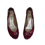 Stuart Weitzman  Women's Chitchat Peep Toe Flats Red Size 6M Casual Shoes Photo 1
