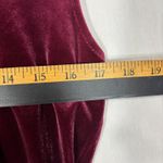 The Limited  Velvet Mock Neck Sleeveless Top L Burgundy Y2K Whimsigoth Chic Holiday Photo 2