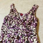 Merona Purple Cotton Splice-Neck Dress - M Photo 3