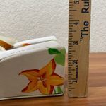 ESCADA White Floral Tropical Beach Wedge Sandals Size 35 1/2 (6 Photo 9