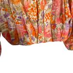 ZARA  Floral Bubble Crop Top Small Photo 1