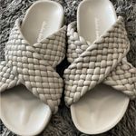 Charles David  Defend Woven Leather Platform Slides Photo 2