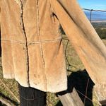 70’s Vintage Retro Western Suede Sherpa Tan Jacket Large Photo 10